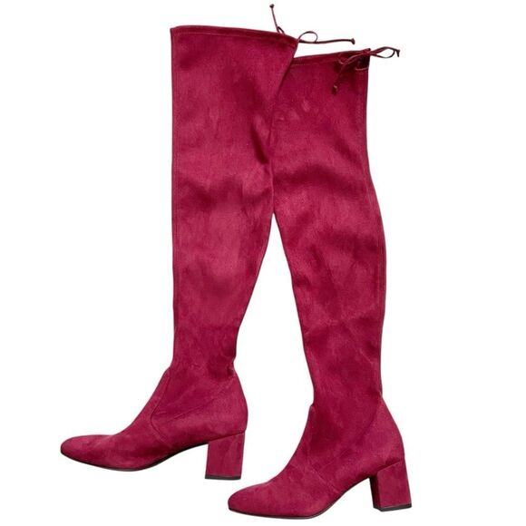 NEW Stuart Weitzman Faux Suede Over-The-Knee Boots size 7.5 - Picture 10 of 12
